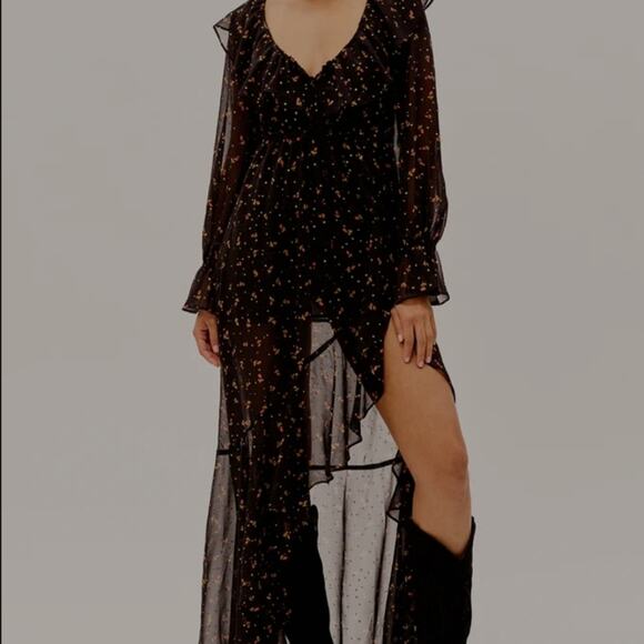 For Love & Lemons Juliana Maxi Dress Size S - Picture 2 of 10